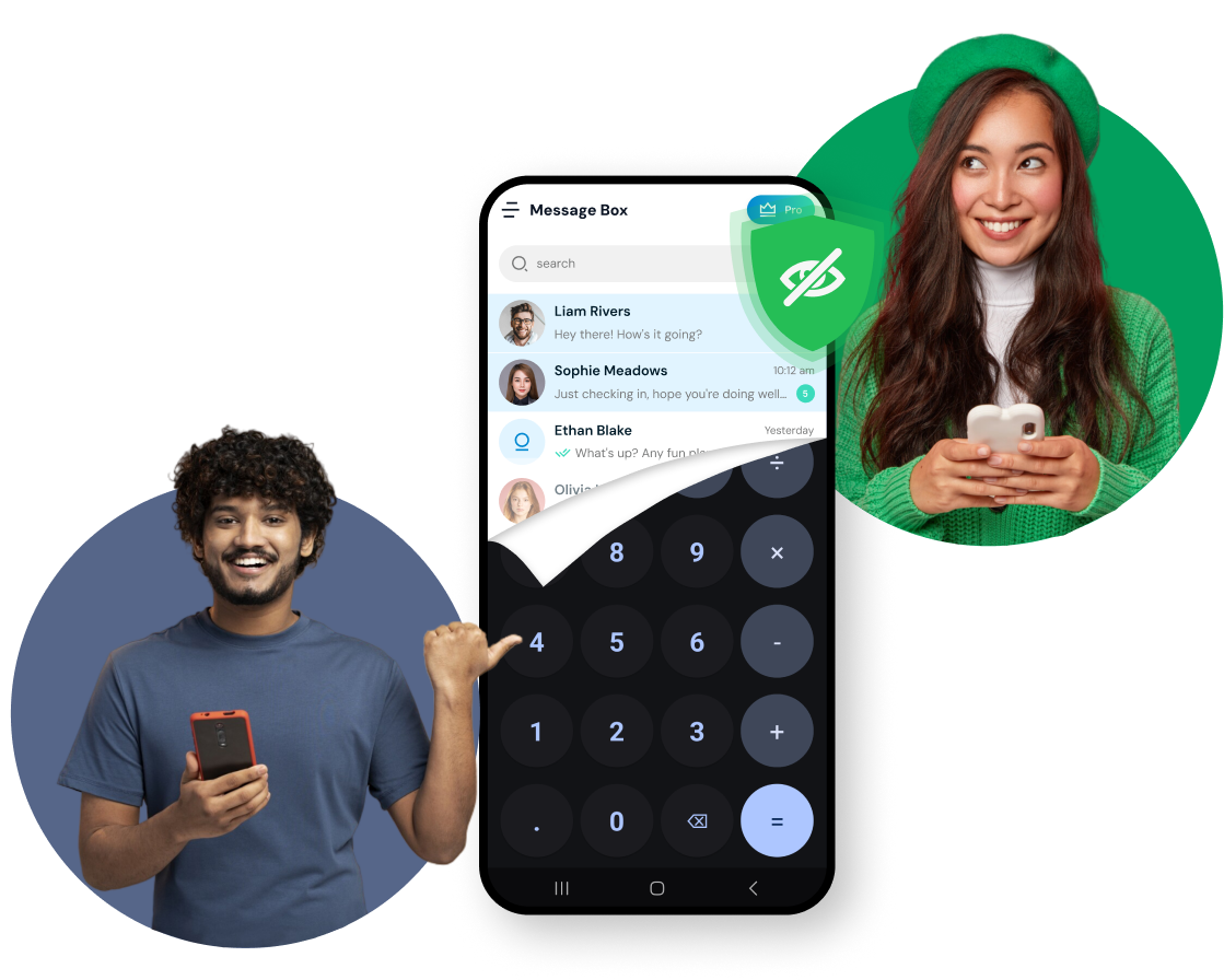 Hide Private Chat Behind Calculator